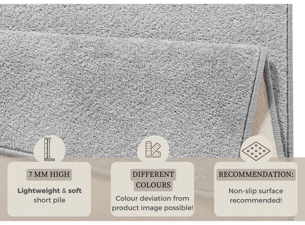 Világosszürke szőnyeg 80x150 cm Fancy – Hanse Home