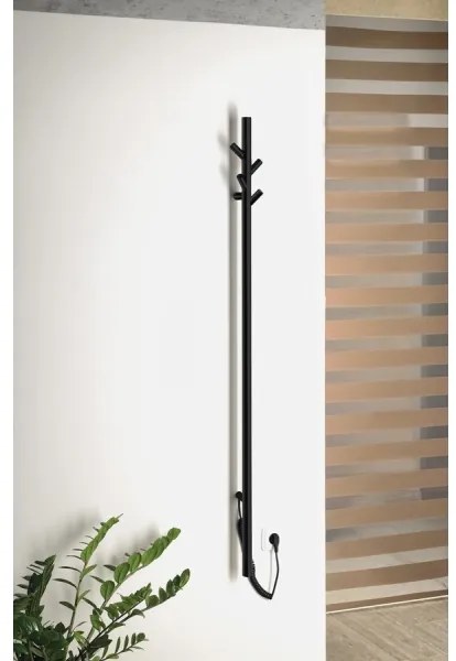 Sapho - Elektromos törölközőszárító PASADOR 30W/230V 150 cm matt fekete