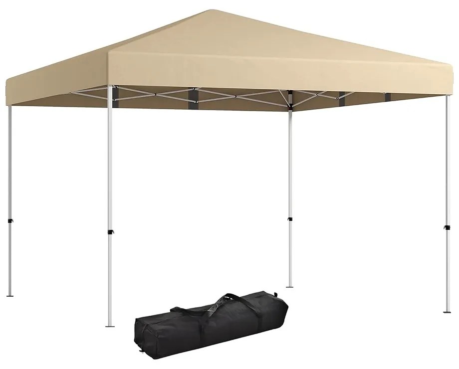 Pavilon hátfallal, zsebekkel 3x3x2,8 m, bézs