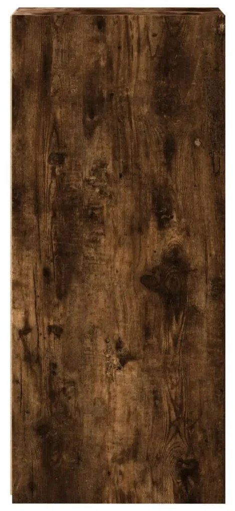 füstös tölgy színű szerelt fa tálalószekrény 30 x 41 x 93 cm