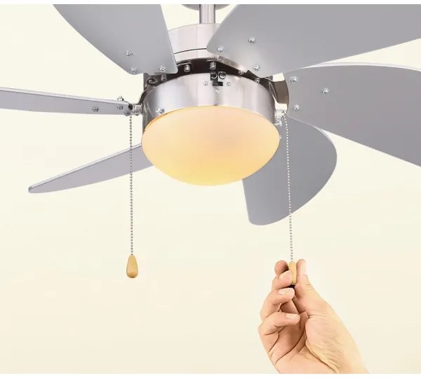 Globo 03801 - Mennyezeti ventilátor RIVALDO 1xE14/60W/230V