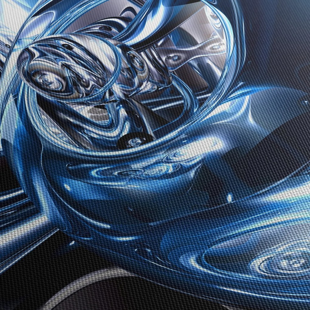 Absztrakció kép - körök (120x50 cm)