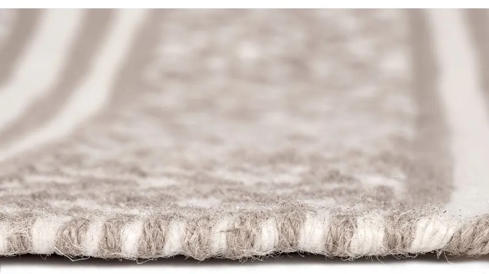 Bézs textil fürdőszobai kilépő 50x80 cm Shaki – Wenko