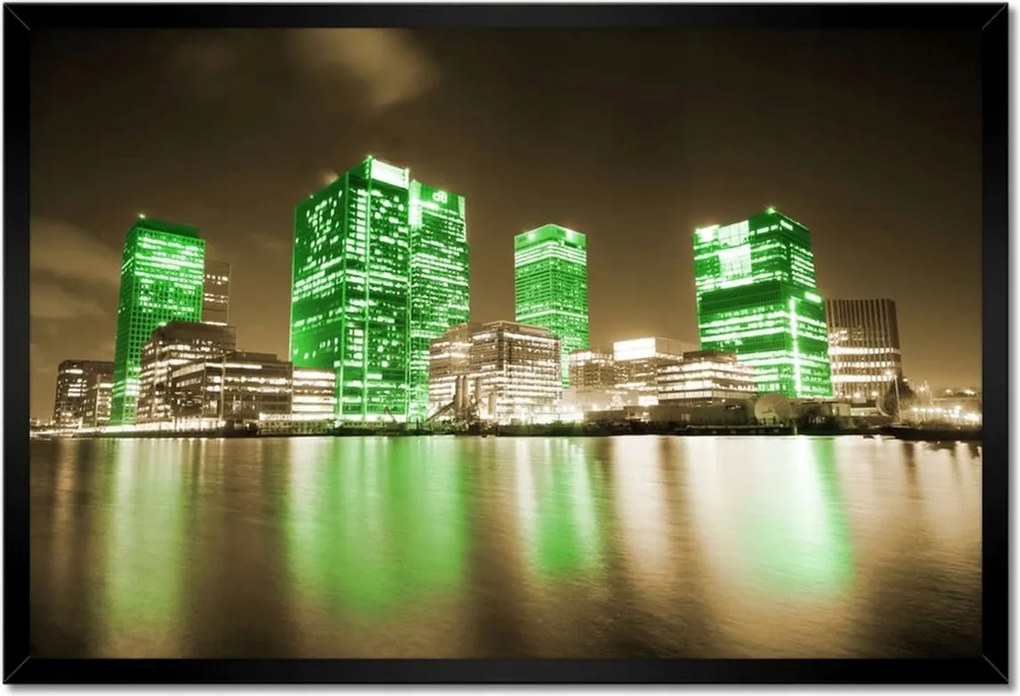 Poszterek keretben 60x40 London zöld épületei