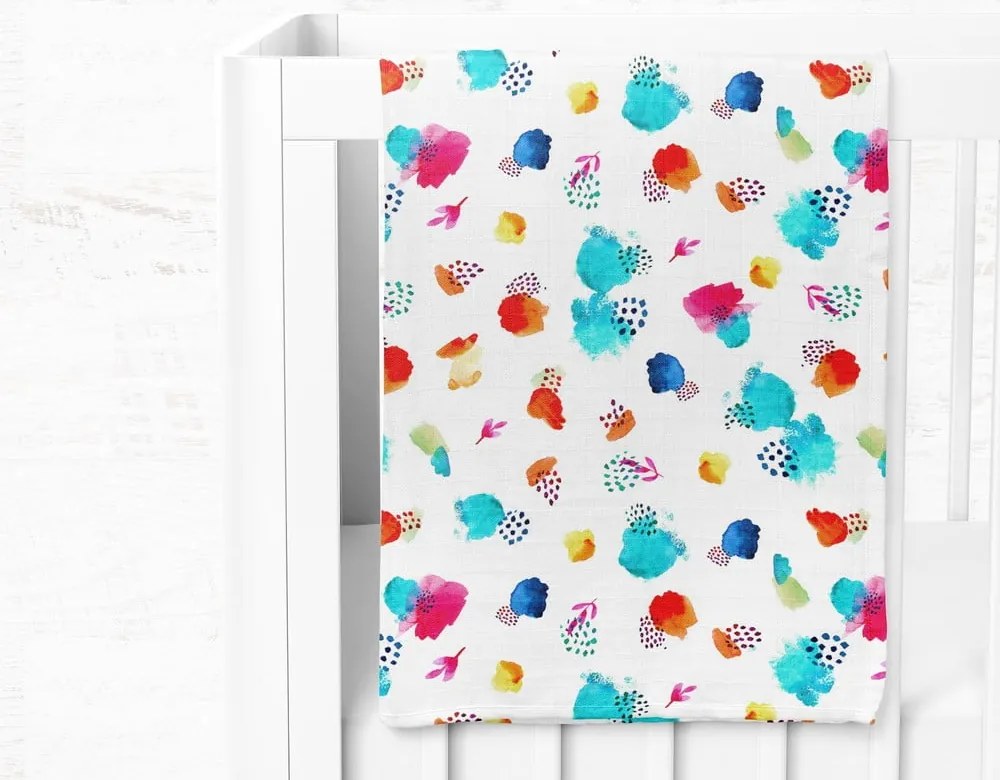 Fehér muszlin gyerek takaró 75x100 cm Summer – Mijolnir