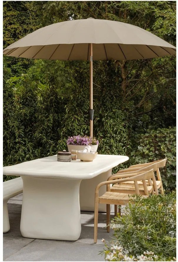 Zöld-bézs napernyő ø 280 cm Monica – WOOOD