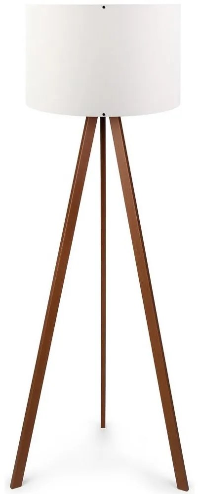 Asir Állólámpa AYD 1xE27/60W/230V fehér/barna 780SGN2429