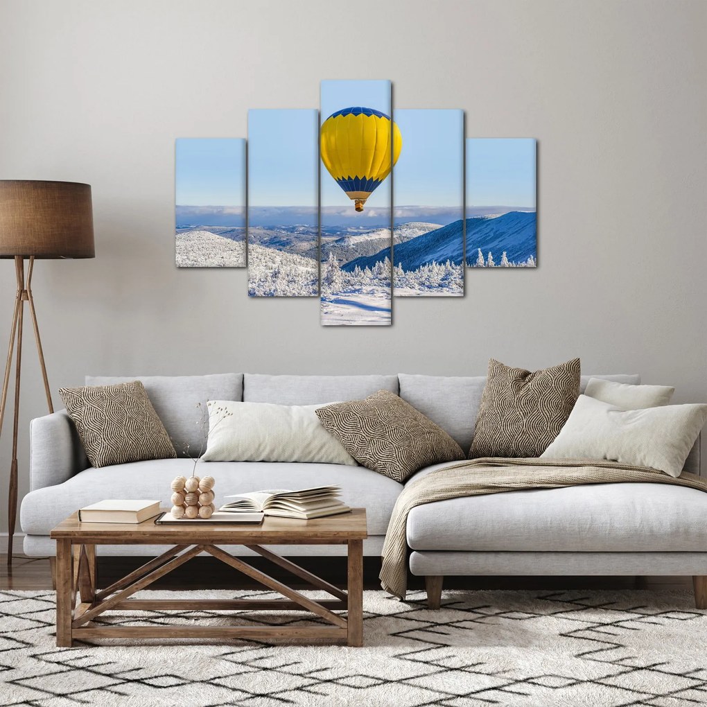 Kép - repülés a téli táj felett (150x105 cm)