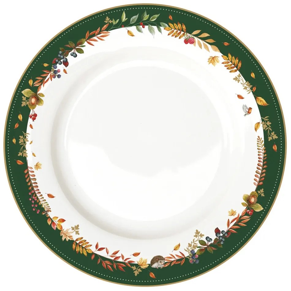 Forest Dream porcelán lapostányér 26,5 cm – Easy Life