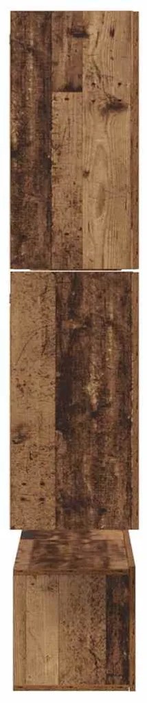 TV szekrény garnitúra 7 pcs Régi fa 60 x 30 x 30 cm Faanyag