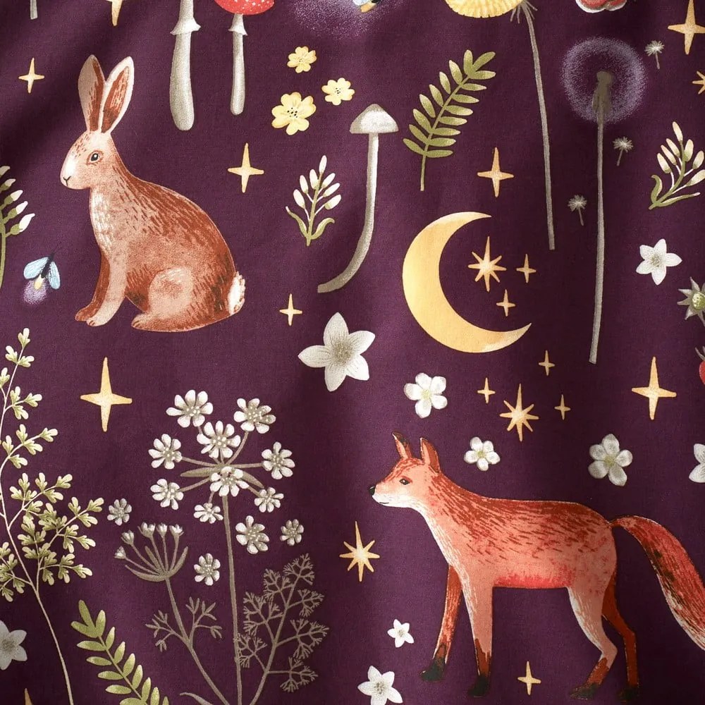 Lila kétszemélyes hosszabbított ágyneműhuzat 230x220 cm Enchanted Twilight – Catherine Lansfield