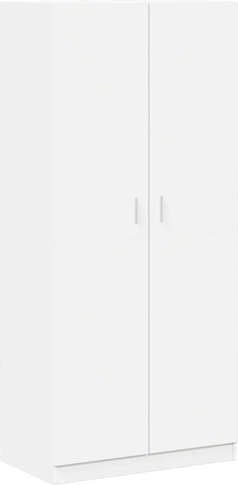 vidaXL fehér szerelt fa ruhásszekrény 90 x 52 x 200 cm