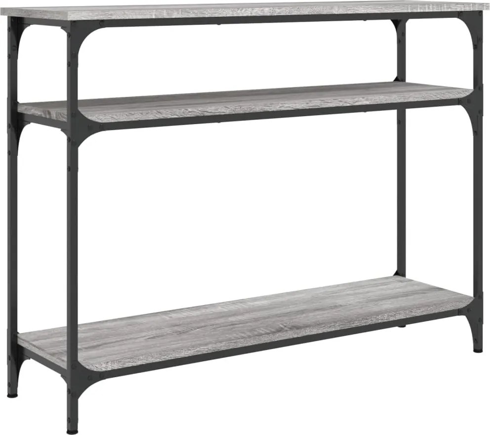vidaXL szürke sonoma színű szerelt fa tálalóasztal 100x29x75 cm