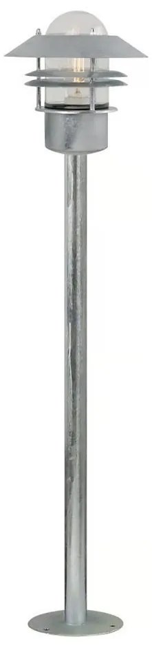 Nordlux - BLOKHUS kültéri lámpa, 1xE27/60W/230V, IP54, ezüst, 92 cm