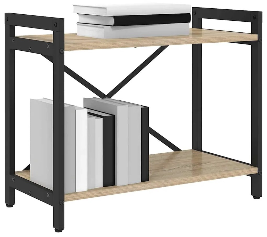 Könyvszekrény sonoma tölgy 60 x 30 x 48.5 cm Faanyag