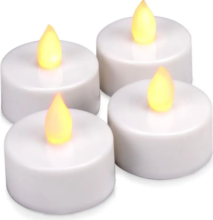 NEXOS Dekoratív LED készlet 4 db mécses meleg fehér