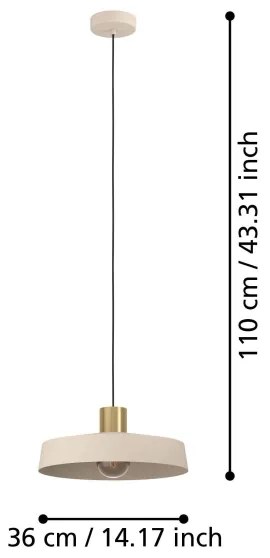 Eglo 900429 - Csillár zsinóron VALDIOLA 1xE27/40W/230V