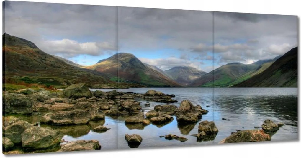 Vászonkép 120x60 Nagy kövek a folyóban