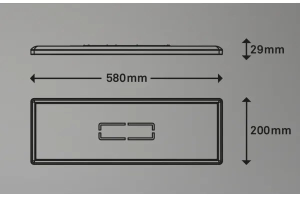 Briloner 3394-014 - LED Mennyezeti lámpa FREE LED/22W/230V 58x20 cm