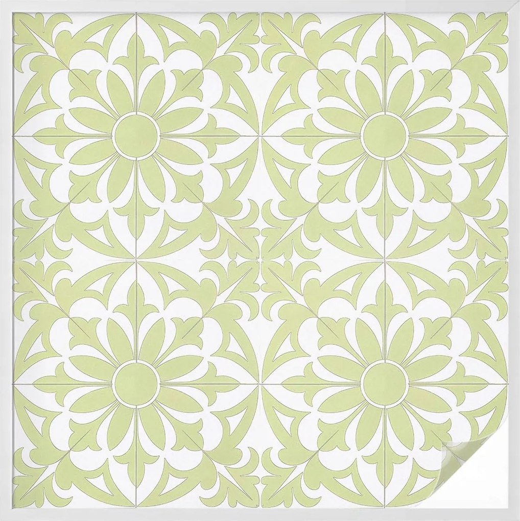 Ablakfólia Szélvédő Adatvédelem Zöld dísz 100x100