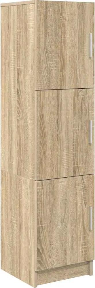 vidaXL Magasfiú Sonoma tölgy 31.5 x 32 x 122.5 cm