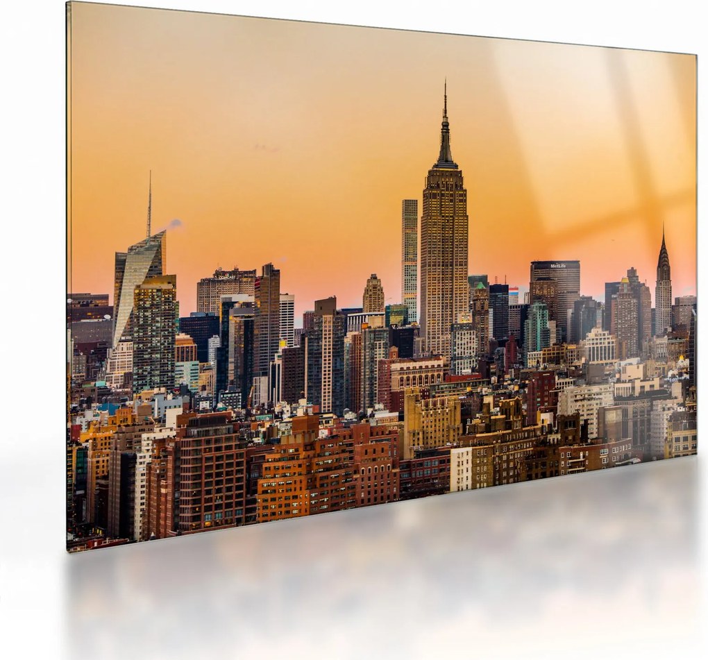 New York képe (üvegen) (70x50 cm)