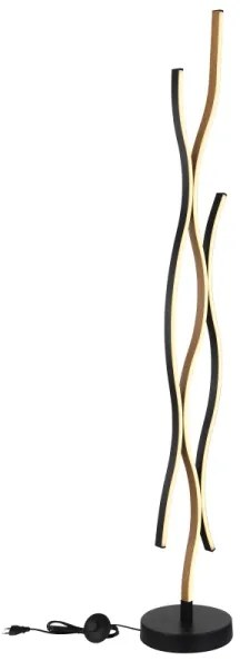 Globo 67206SW - LED Állólámpa GERONIMO LED/28W/230V 3000K fekete/arany