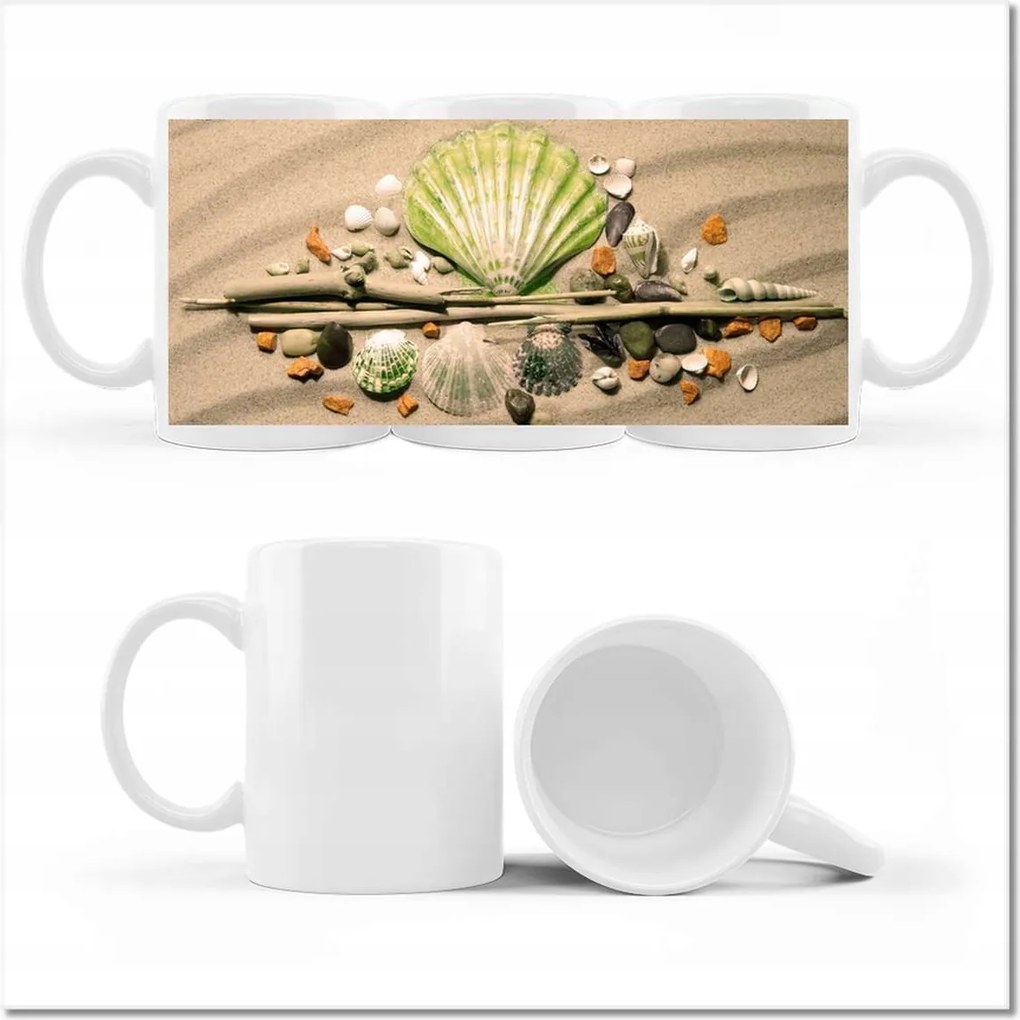 Nyomott mintás bögre Lime kagyló Balti-tenger