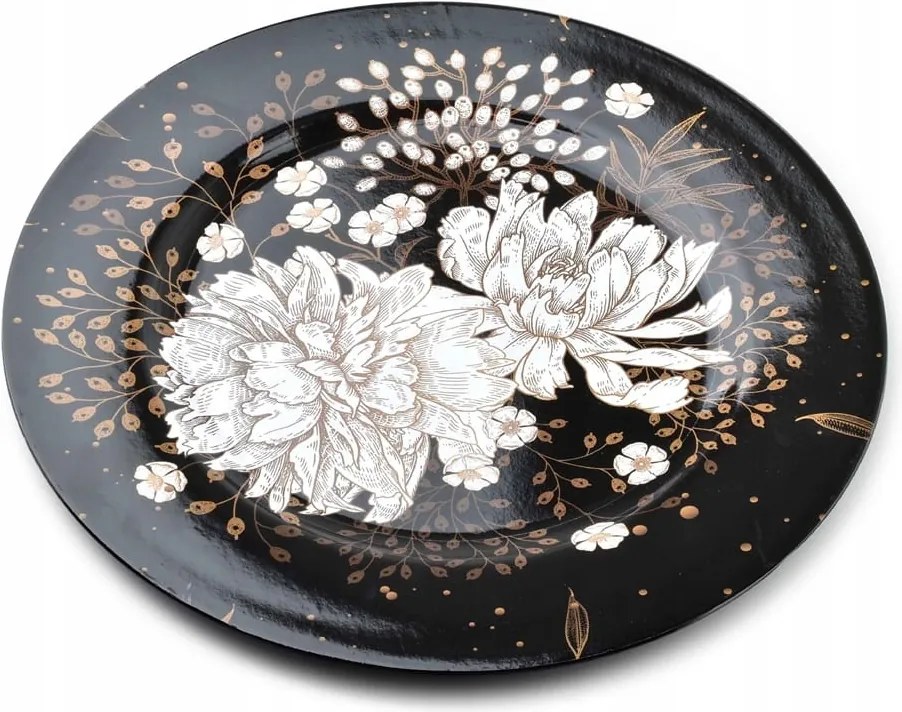 Dekorációs tányér Blanche Colours Fehér rózsa