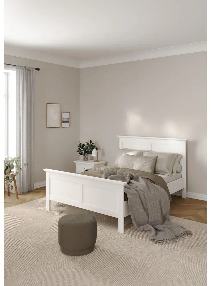 Fehér franciaágy 140x200 cm Paris – Tvilum