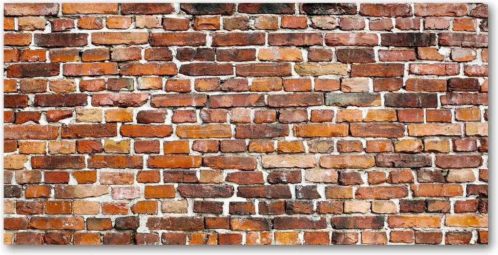 Fotó-kép edzett üveg tégla fal 140x70