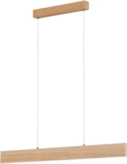 Eglo 39344 - kábeles LED függeszték CLIMENE LED/17W/230V + LED/4,2W tölgy