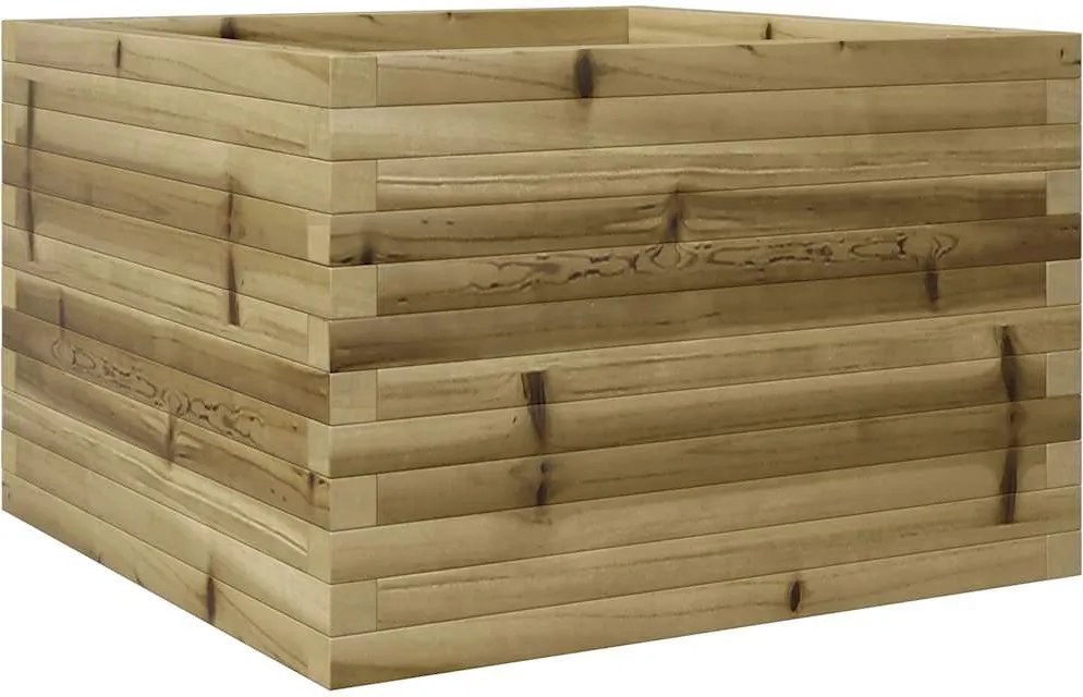 vidaXL impregnált fenyőfa kerti virágláda 70 x 70 x 46 cm