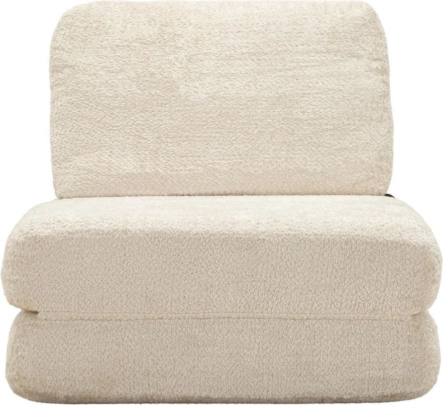 Fehér kinyitható buklé fotel Faster – Mauro Ferretti