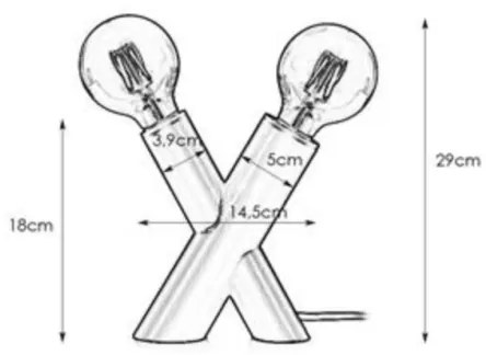 Markslöjd 108053 - Asztali lámpa SIMUL 1xE27/40W + 1xE14/40W/230V arany