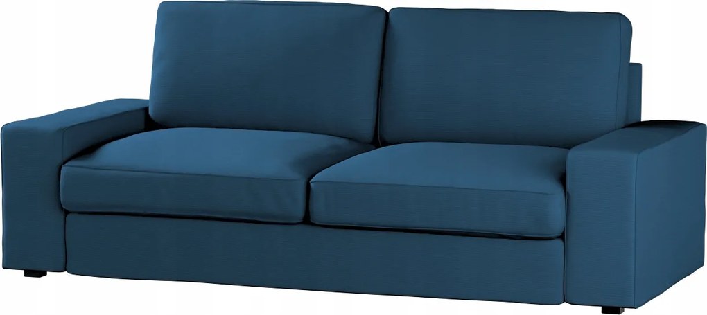 Dekoria Kivik 3 személyes kanapé huzat, összecsukható Ikea kék