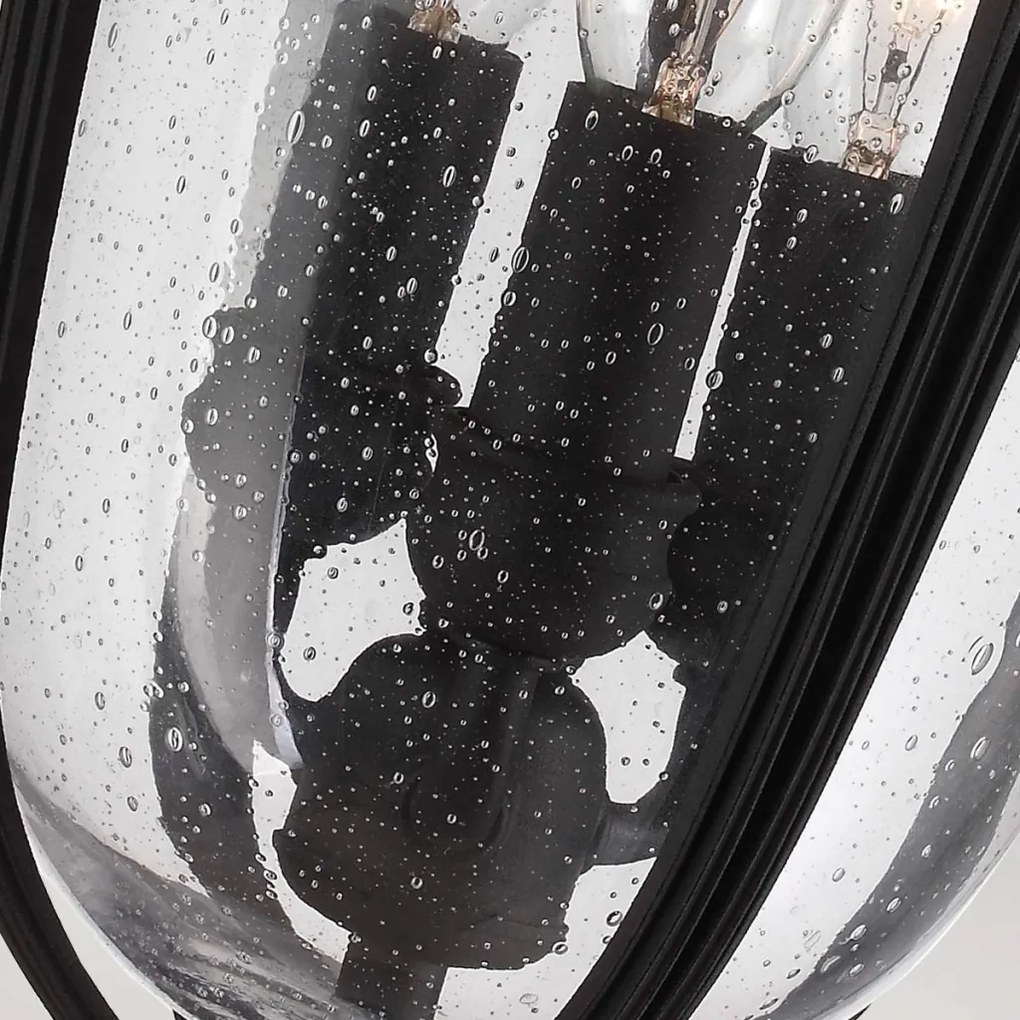 ELSTEAD FE-EB8-M-BLK ENGLISH BRIDLE Kültéri Függő Lámpa Fekete, Átlátszó IP23