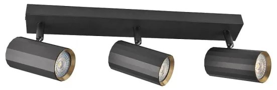 Spotlámpa NICEA 3xGU10/10W/230V fekete