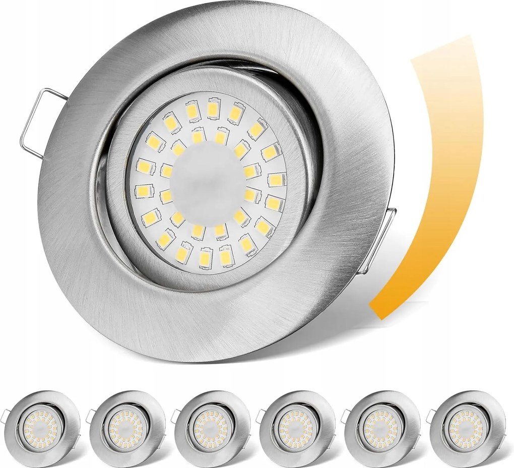 Mennyezeti spotlámpa kerek cloksh ezüst