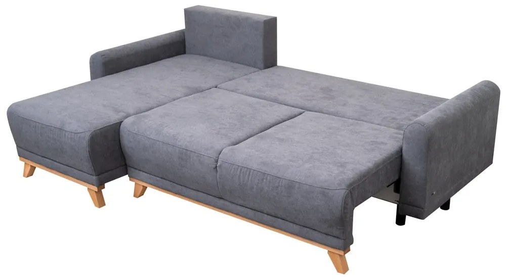 AKCIÓ világosszürke sarok ülőgarnitúra ORANGE, kétoldalas II. osztály