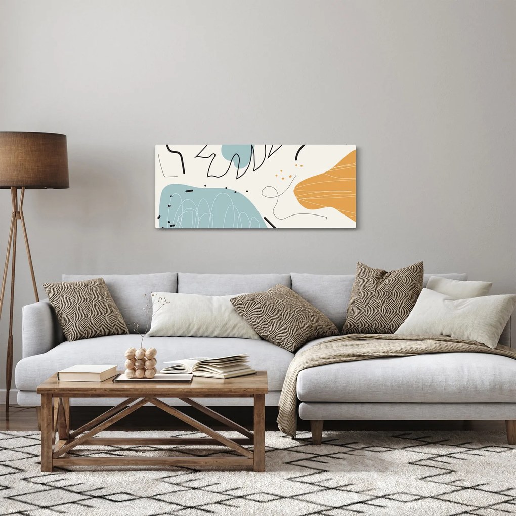 Kép - Levél illusztráció (120x50 cm)