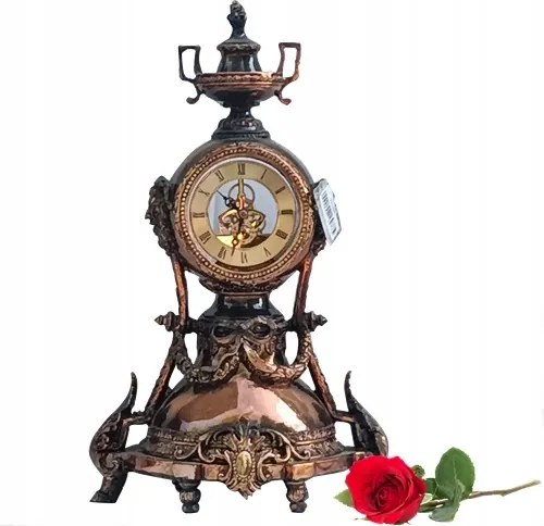 Kandalló Óra 41CM Díszítő Stílusos Nehéz Antik Stílus