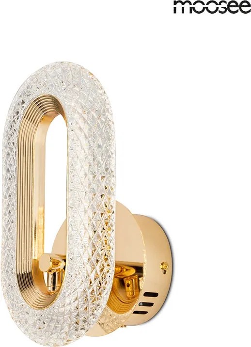 KING HOME MSE010100319 JEWEL Kristály Fali Lámpa Arany LED IP20