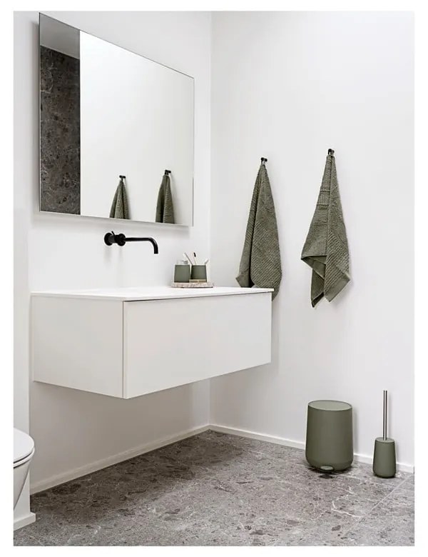 Zöld porcelán WC-kefe Nova – Zone