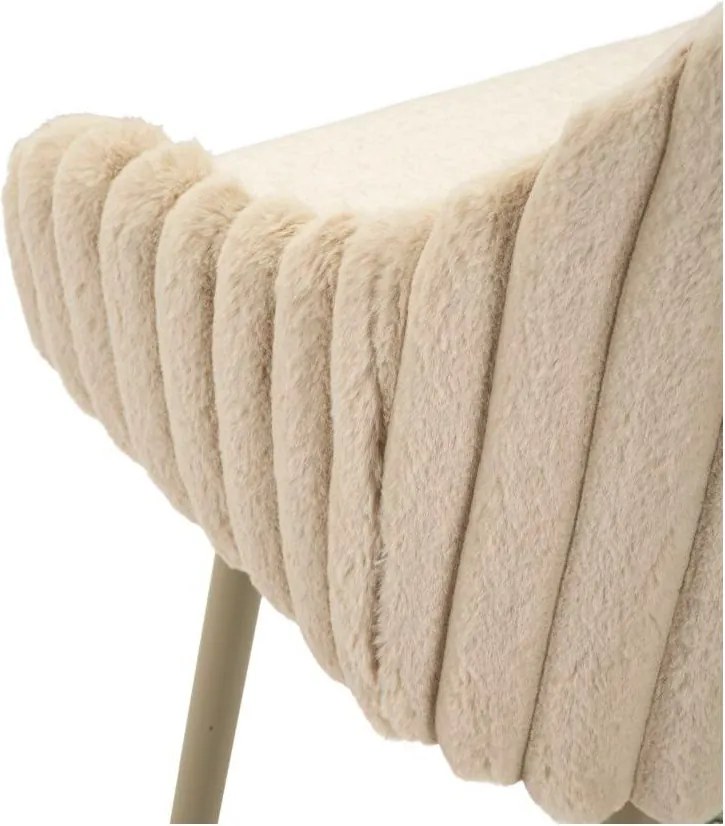 Krémszínű kárpitozott karfás bárszék szett 2 db-os (ülésmagasság 78 cm) Alaska – Mauro Ferretti