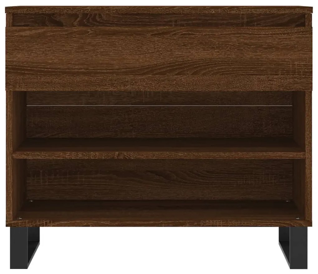 vidaXL barna tölgy színű szerelt fa cipősszekrény 70x36x60 cm