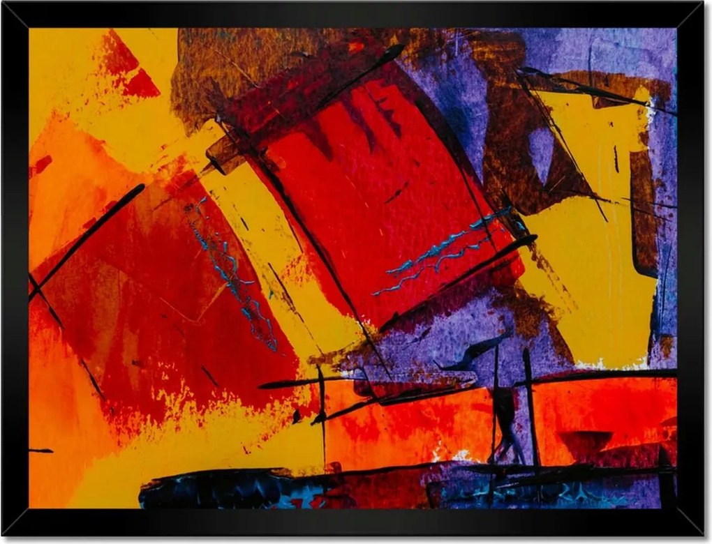 Poszterek keretben 40x30 Absztrakt Halak