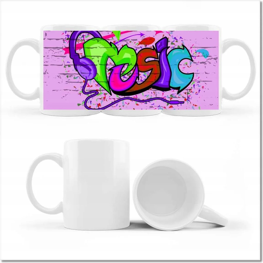 Graffiti fényképes bögre Utcaművészet