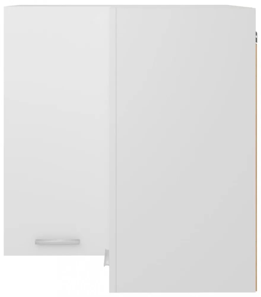 “Lyon” fehér szerelt fa függő sarokszekrény 57 x 57 x 60 cm