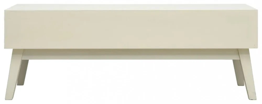 szürke 2 fiókos faragott fa dohányzóasztal 110 x 50 x 40 cm